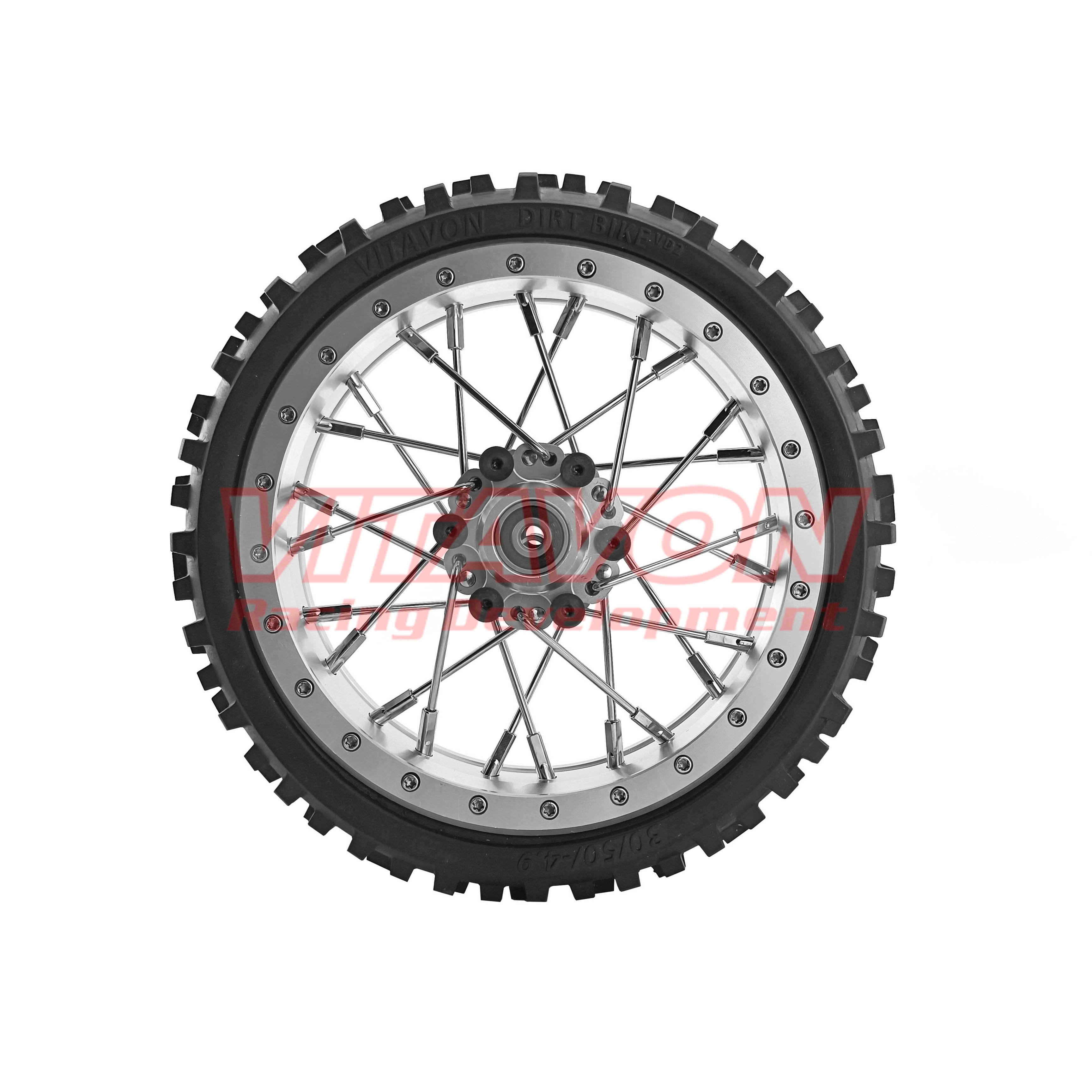 VITAVON CNC Aluminum Front Beadlock Wheel With Tire For Losi Promoto MX