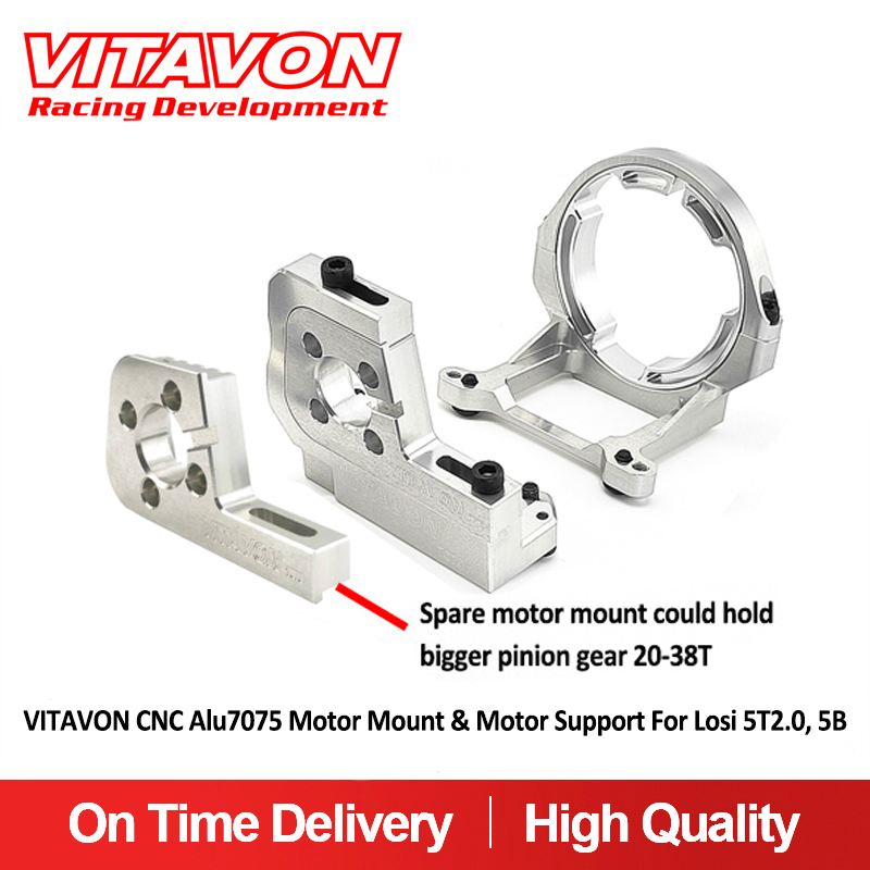 VITAVON CNC Alu7075 Motor Mount & Motor Support For Losi 5T2.0, 5B