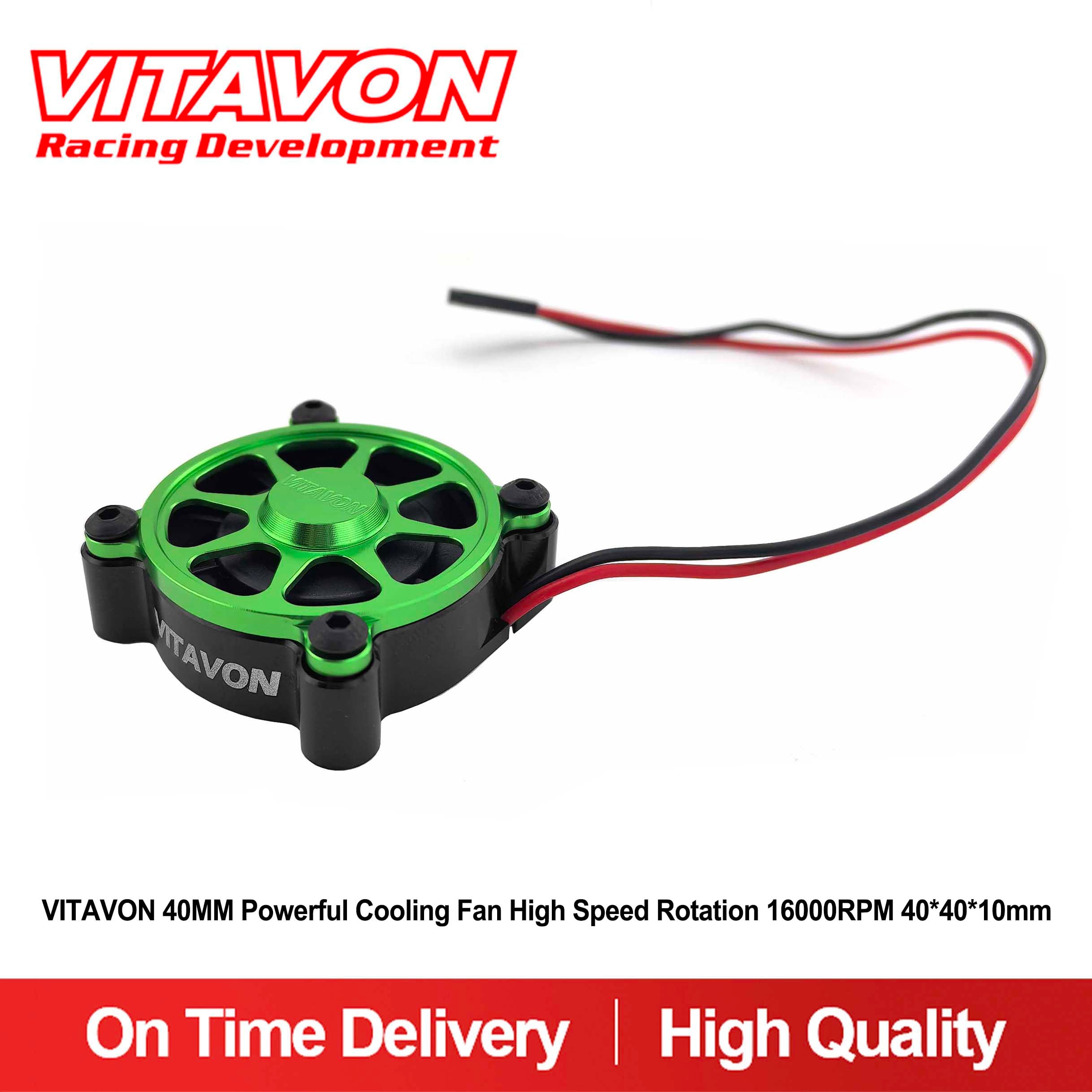 VITAVON 40MM Powerful Cooling Fan High Speed Rotation 16000RPM 40*40*10mm