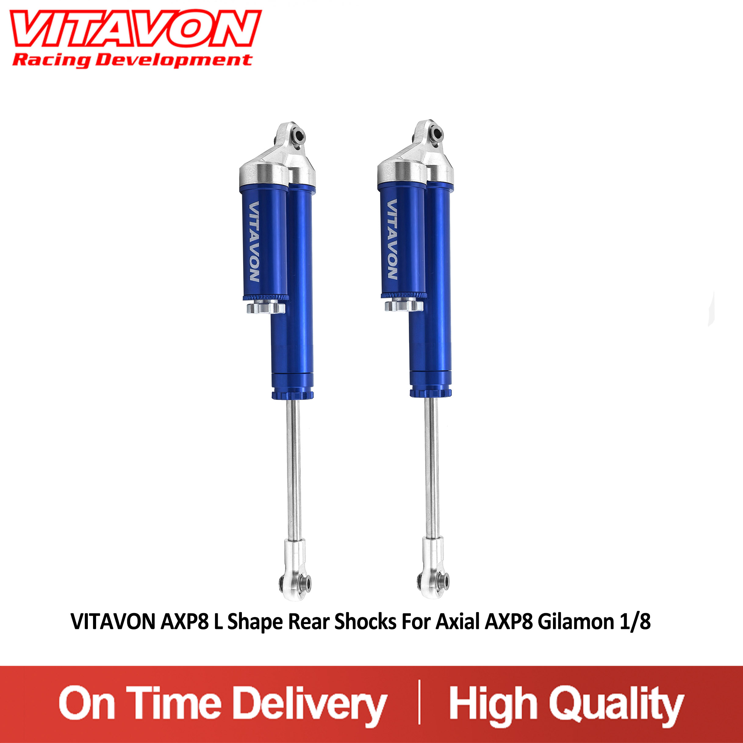 VITAVON AXP8 L Shape Rear Shocks 155mm For Axial AXP8 Gilamon 1/8