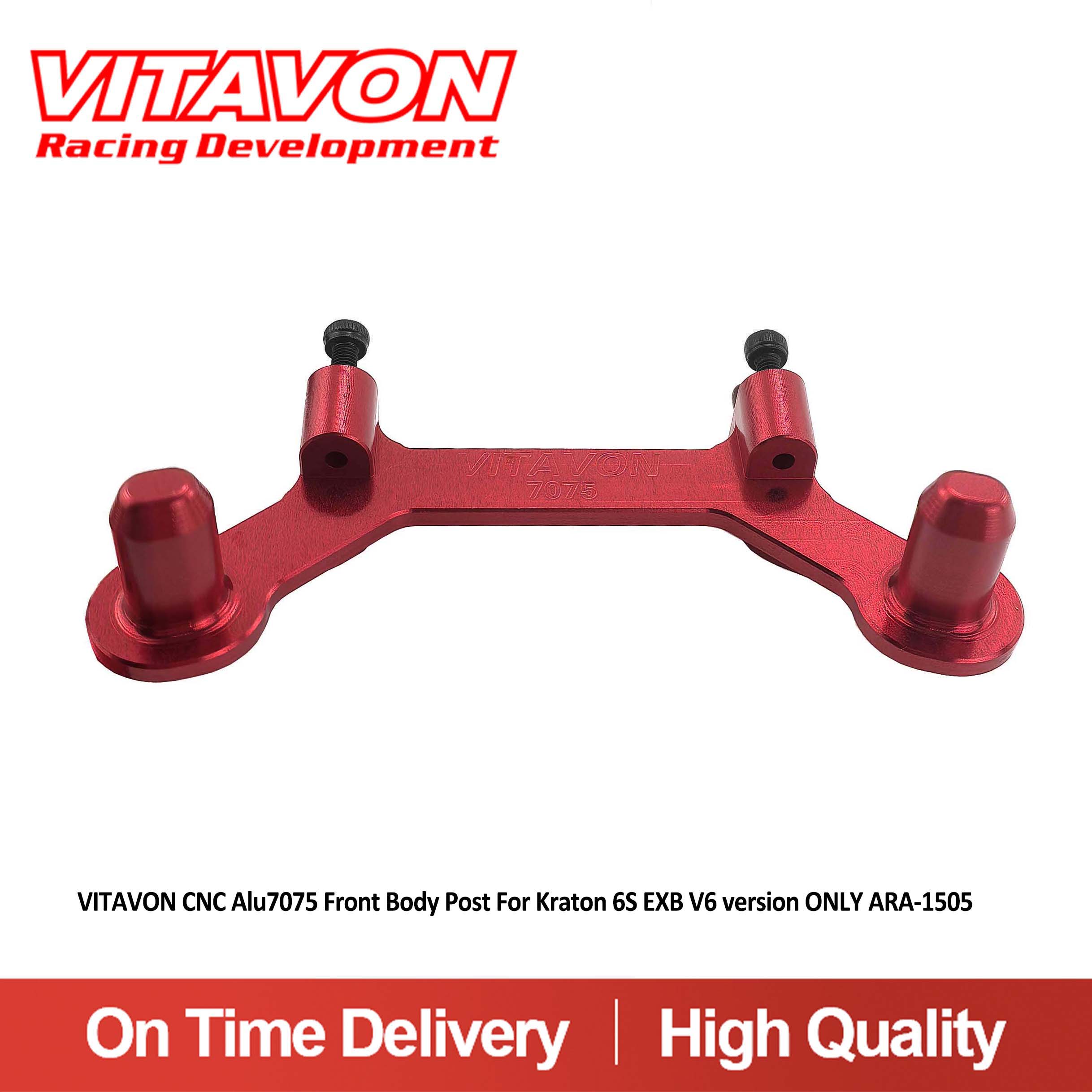 VITAVON CNC Alu 7075 Front Body Post For Kraton 6S EXB V6 Version Only