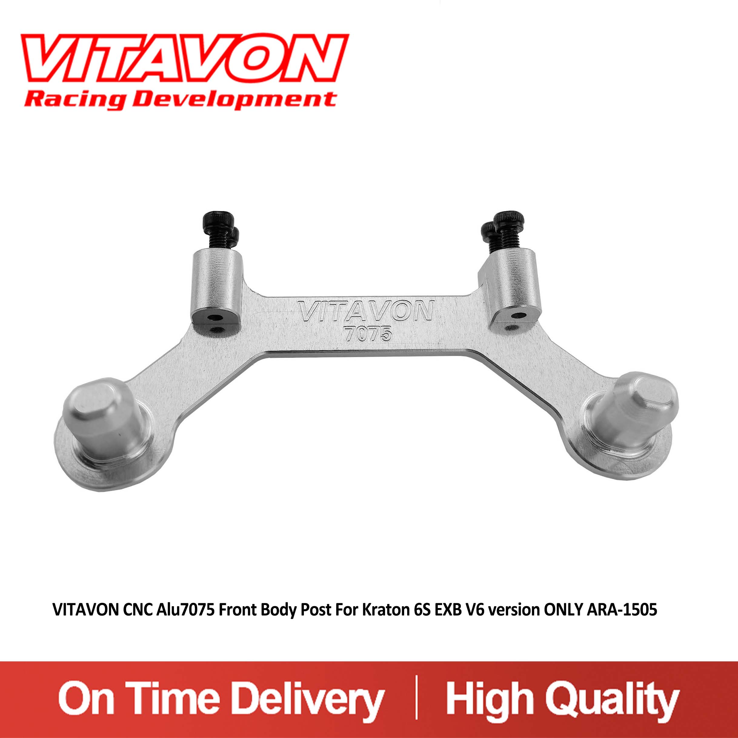 VITAVON CNC Alu 7075 Front Body Post For Kraton 6S EXB V6 Version Only