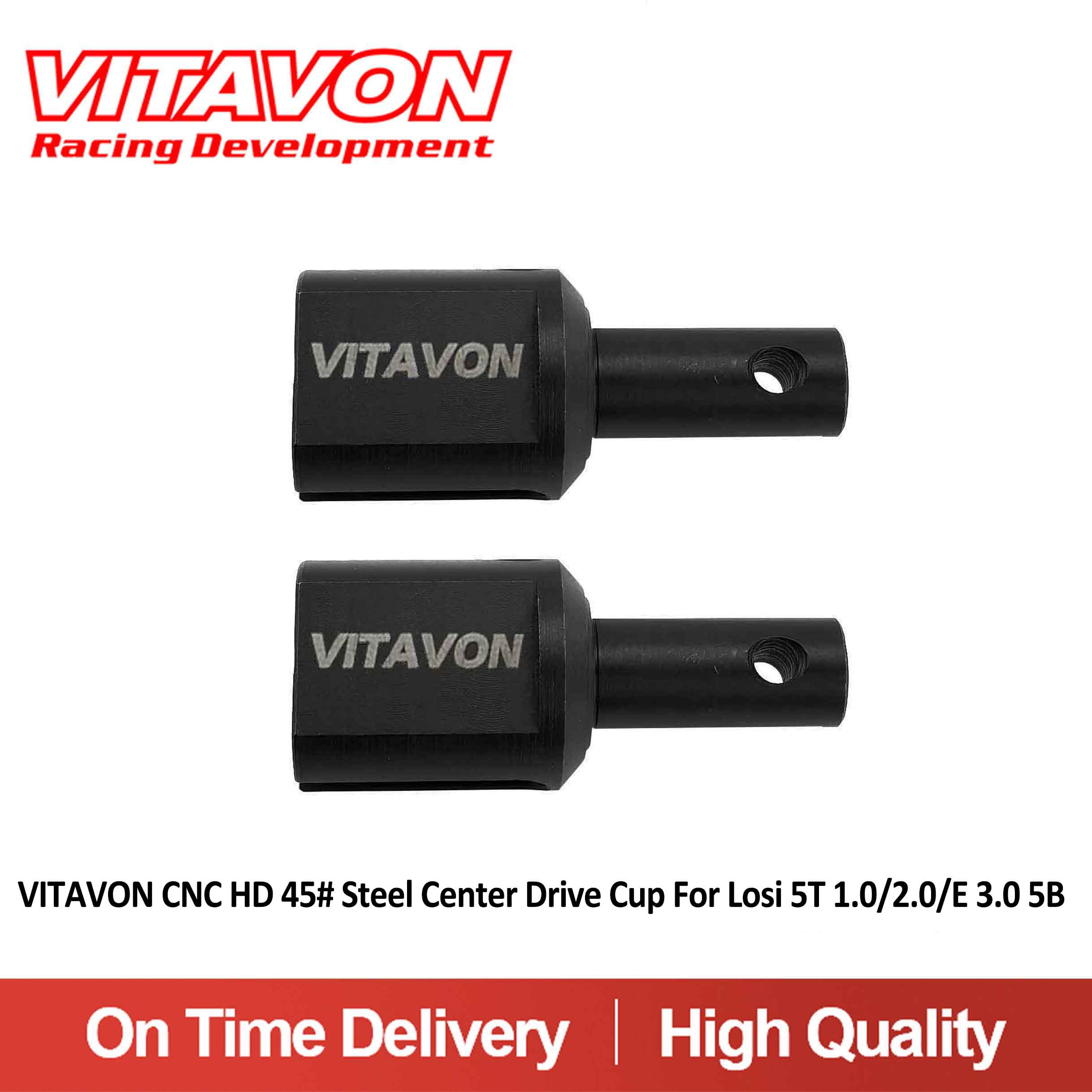VITAVON CNC HD 45# Steel Center Drive Cup For Losi 5T 2.0 5ive T E 3.0 5B