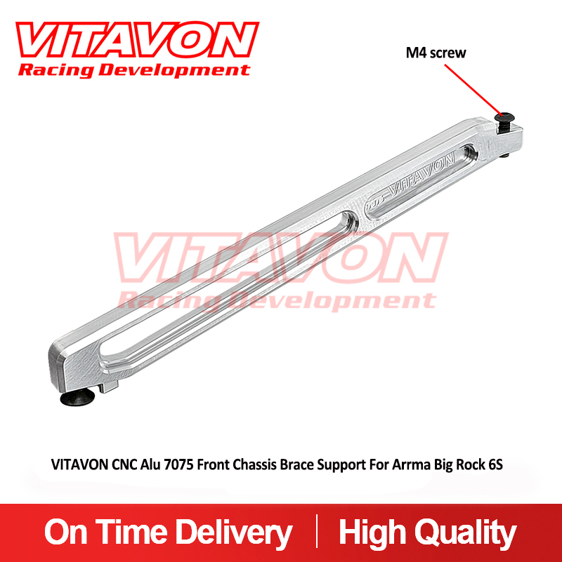 VITAVON CNC Alu 7075 Front Chassis Brace Support For Arrma BIG ROCK 6S