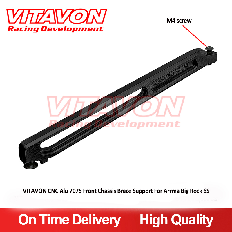 VITAVON CNC Alu 7075 Front Chassis Brace Support For Arrma BIG ROCK 6S