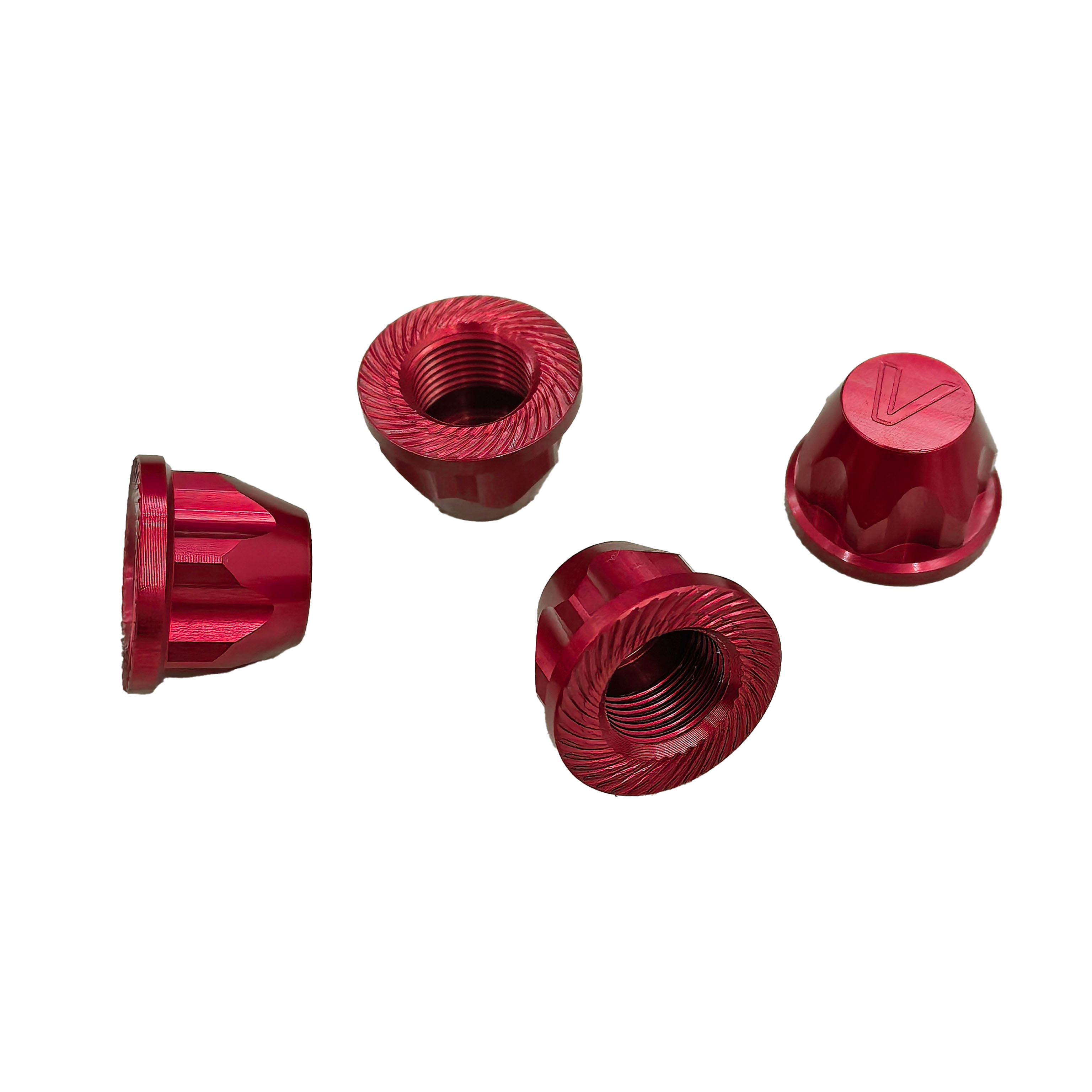 VITAVON CNC Alu7075 V2 Wheel Nut M12*1.0mm Thread  For Arrma 6S,Losi 8ight-X Super Lasernut 1/6,Traxxas Sledge