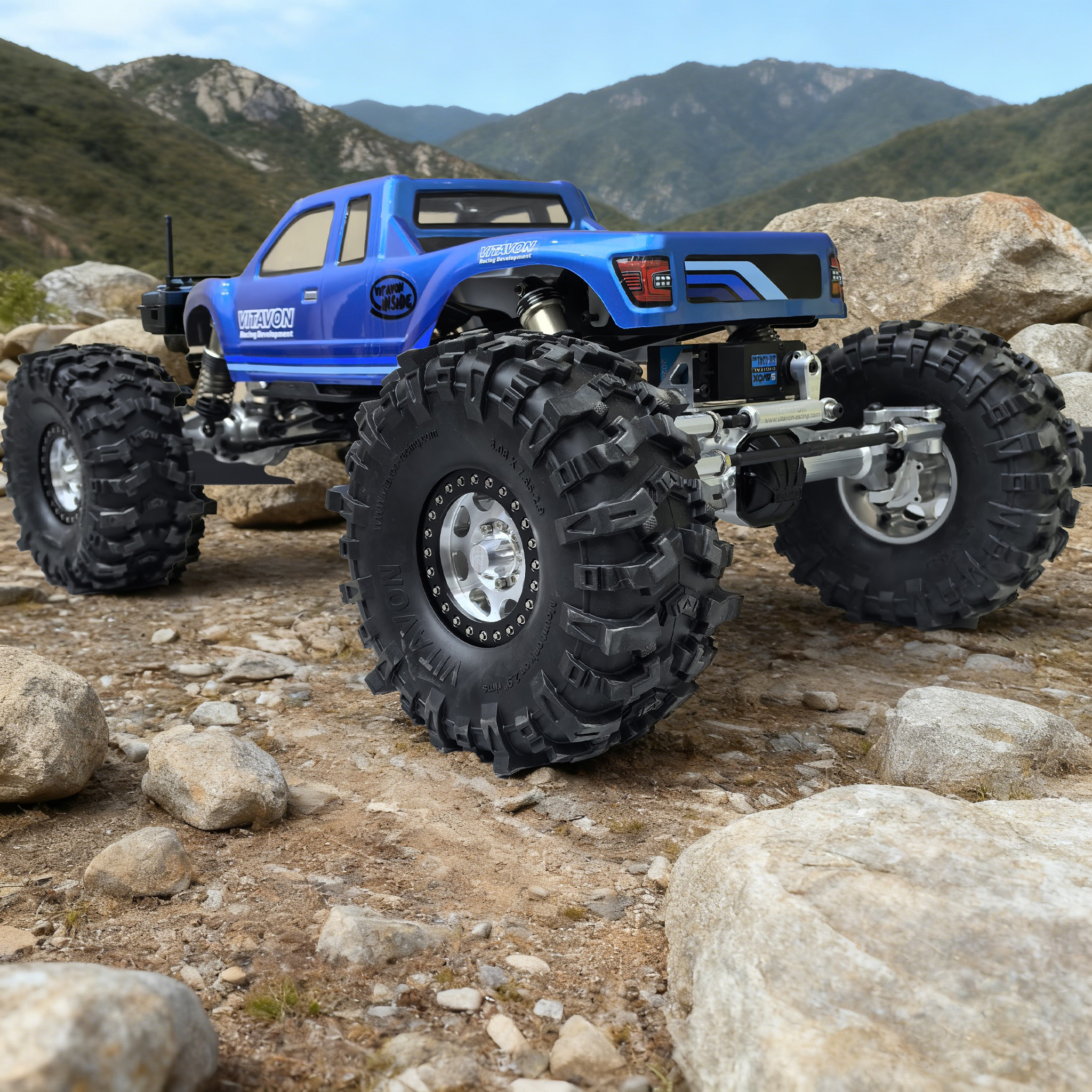 VitavonVITAVON CNC Aluminum 2.9 Bealock Wheel/Tire For Redcat
