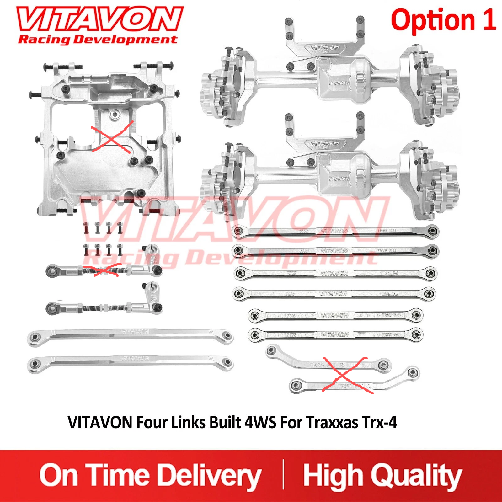Parts for TRX-4 four links built