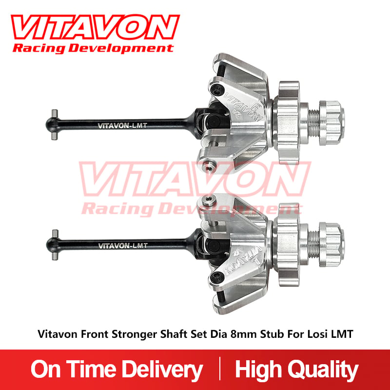 Vitavon Front Shaft kit Dia 8mm Stub For Losi LMT Grave Digger King Sling Mega