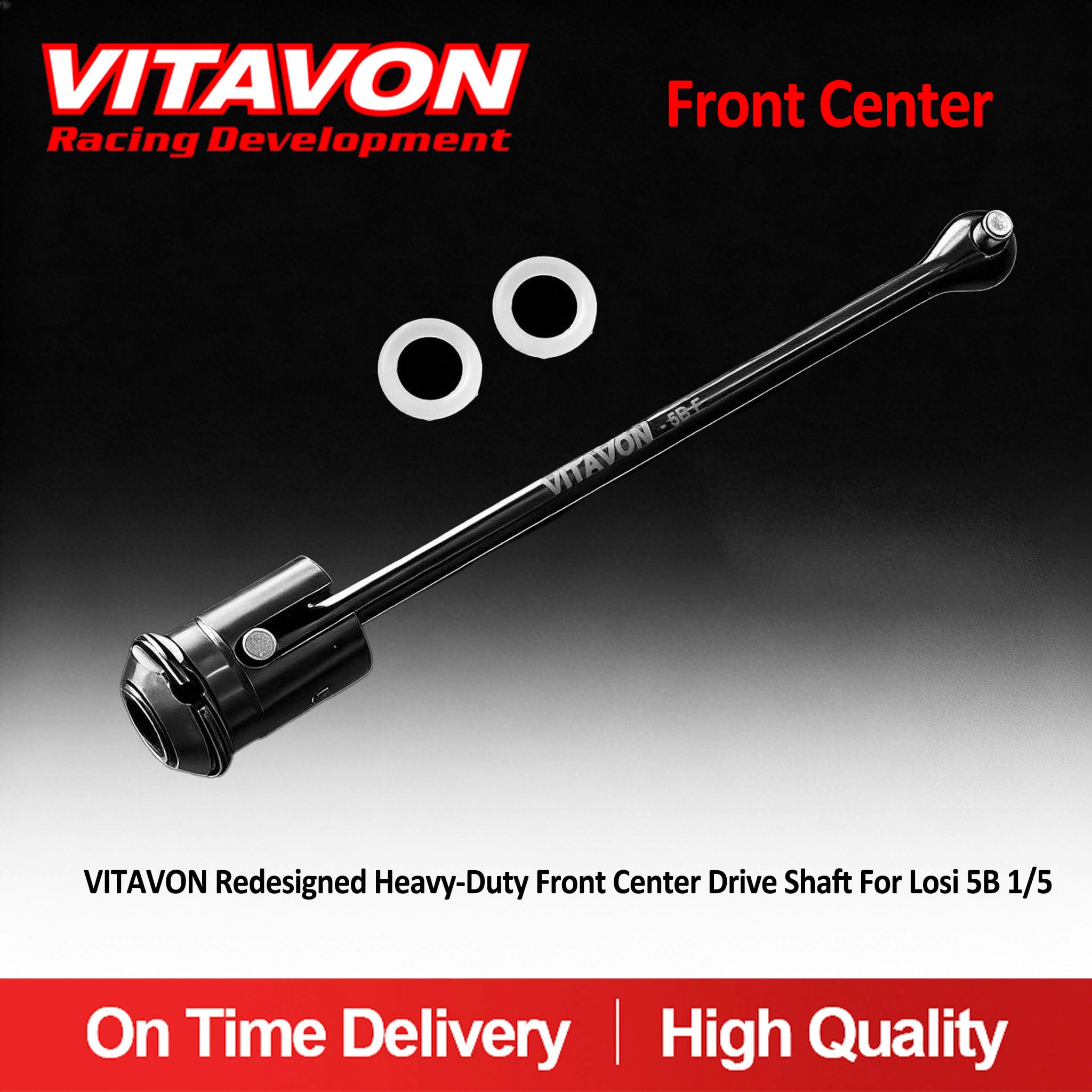 VITAVON Redesigned Heavy-Duty Front Center Drive Shaft For Losi 5B 1/5