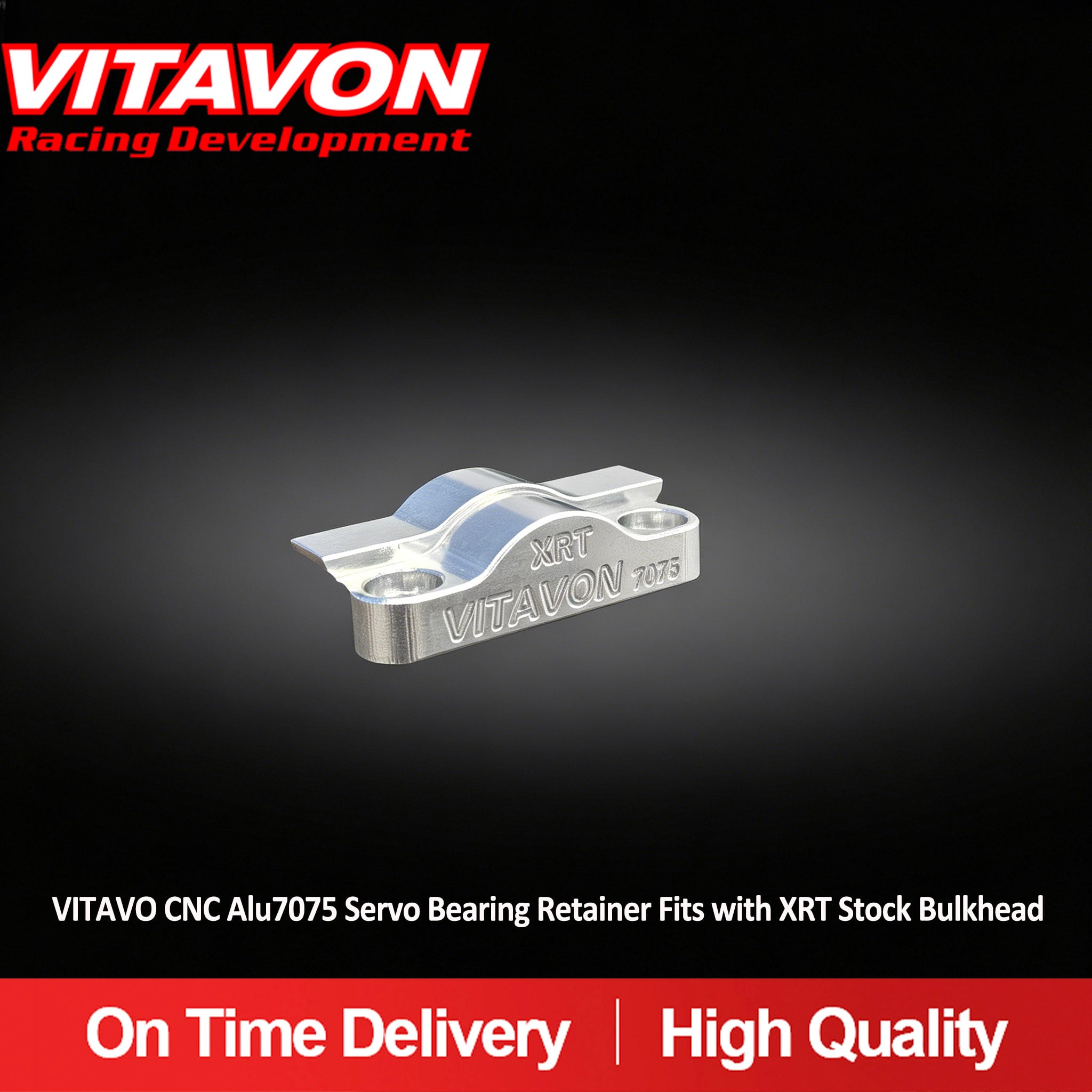 VITAVO CNC Alu7075 Servo Bearing Retainer Fits with XRT Stock Bulkhead