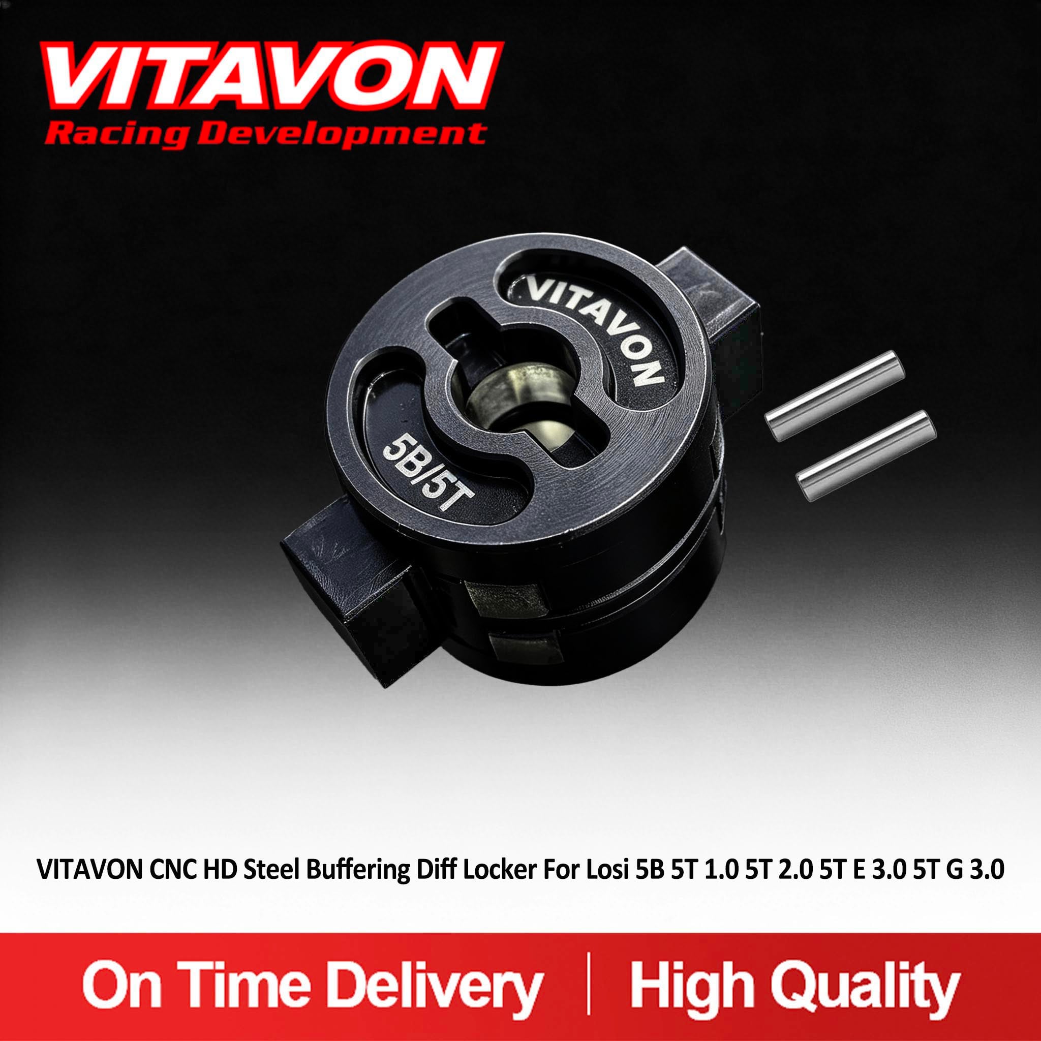 VITAVON CNC HD Steel Buffering Diff Locker For Losi 5B 5T 1.0 5T 2.0 5T E 3.0 5T G 3.0 1/5